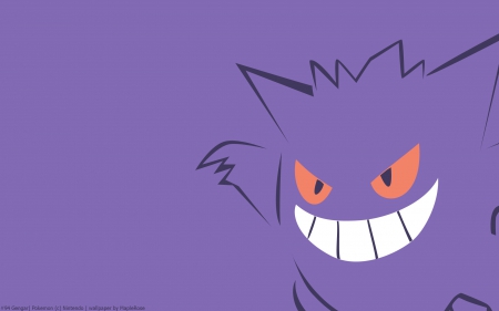 Gengar - gengar, anime, pokemon, wallpaper