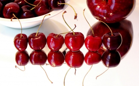 ♥Red Cherries♥ - cherries, nature, red, other