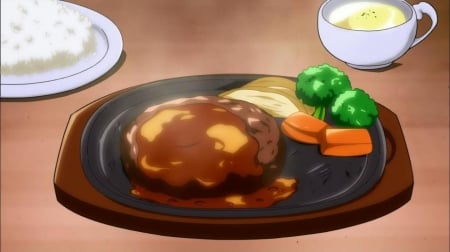 ♡ Steak ♡ - item, pretty, anime, kawaii, delicious, object, food, beef, yummy, nice, objects, steak, anime food, meat, hungry, beautiful, sauce, beauty, lovely, sweet, plate, cute, items, vegetable