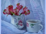 Tea Time with Lilies