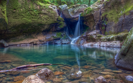 Devil's Punchbowl Falls - nature, waterfall, reflection, usa