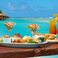 Lunch in The Cook Islands