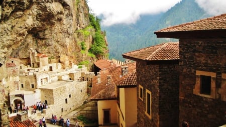 panagia sumela monastery - greek ortodox monastery, join the monastery, frescoes, trabzon, high slopes