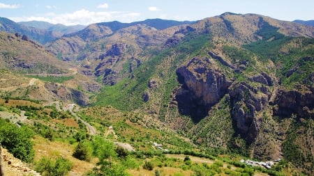 Nord East turkey - caves, summer, historic discrict, green, mountain