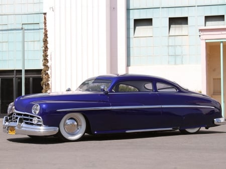 Mercury Lead Slead - Blue, Lincoln, Classic, White Walls