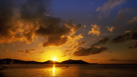 SUnset - nature, sky, sunset, cloud