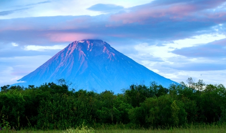 High mountain - nature, blue, mountain, high