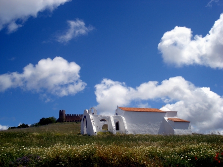 Castle - white, nature, art, house