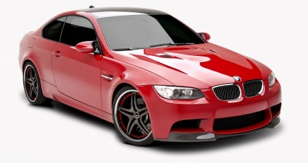 BMW M3 Coupe - m3, car, red, tuning, bmw, auto