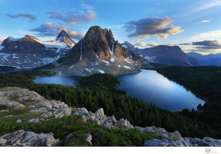 mountains and lakes - lakes, water, mountains, amazing