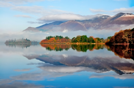 * Mountains ... lake and beautiful autumn * - lake, mountains, nature, autumn