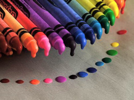 Choices - colors, crayons, melting, drops