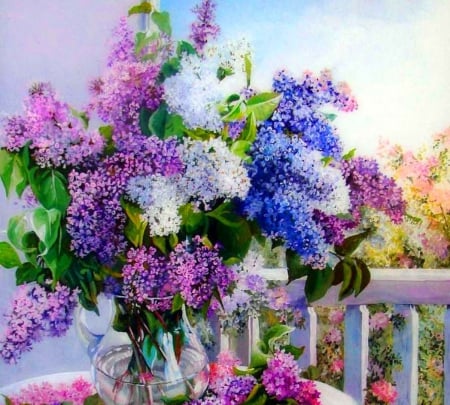 Lilacs Still life - flowers, still life, nature, lilacs