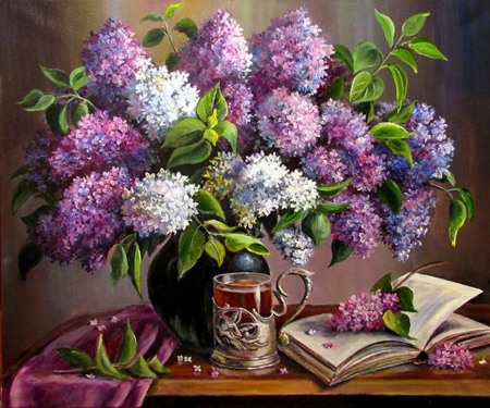 Still Life - nature, painting, flowers, still life