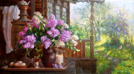 Still Life - flowers, purple, nature, lilacs