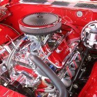 red 72-el camino engine