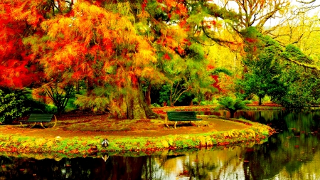 GARDENS of PORTUGAL - terra, nature, nostra, bench, furnas, pond, gardens of portugal, botanical