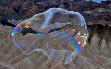 Water Bubble over the Canyon - Sand, Canyon, Nature, Bubble