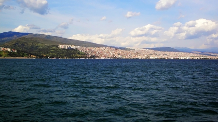 izmir south coast - beach, sun, string, mat bianco, sea, blue melody