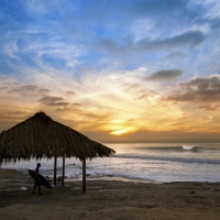 Beautiful Beach Ocean Sunset