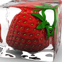 Ice strawberry