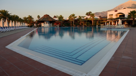 Luxurious Swimming Pool - swimming pool, Luxurious Swimming Pool, swimming, pool