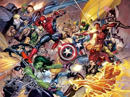 Civil War - comics, ironman, marvel, war, heroes, spiderman