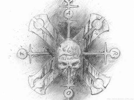 Multiplies Sketch by Ice - sketch, skull, 666, daggers