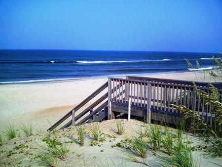 Walkway To Paradise - sand, sea, walkway, paradise