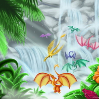 Waterfall Dragons