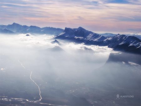 Sea of clouds - clouds, sky