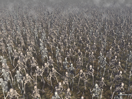 The Horde - skeletons, warriors, 3d, attacing