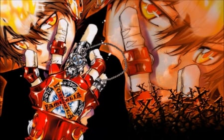 stuna red gloves - 10, hitman, vongola, reborn