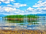 * BEAUTIFUL LAKE AND SKY REFLECTION *