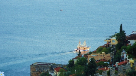 alanya coast - bocelli, marina, samba pa ti, holiday, sea, volare, sun