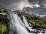 wonderful waterfall in iceland