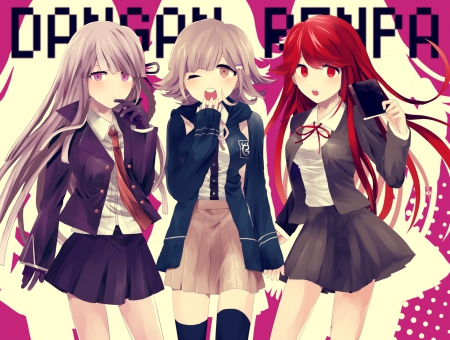 Dangan Ronpa - girls, nice, cute, hapines