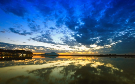 *** Beautiful sky reflection *** - beautiful, sky, nature, reflection