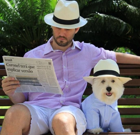 two gentlemen - fun, two, gentlemen, hat, photo, cute