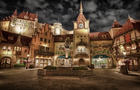 Walt Disney World Resort, Florida - reconstruction, germany, castle, building