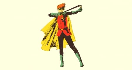 Robin - batman, Robin, hero, mask