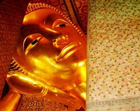 Reclining Buddha at Wat PO - buddha, temple, bangkok, thailand