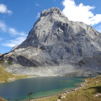 Monte Coglians (Hohe Warte) und Wolayer see