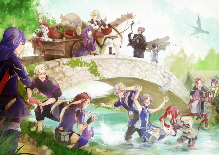 Fire Emblem - pretty, fun, anime, play, female, wewt, team, guy, happy, boy, male, group, nice, rpg, video game, bride, anime girl, game, water, hot, girl, enjoy, lovely, sweet, playing, cute, sexy