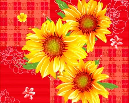 Beautiful flowers - blooms, art, flowers, bright colors