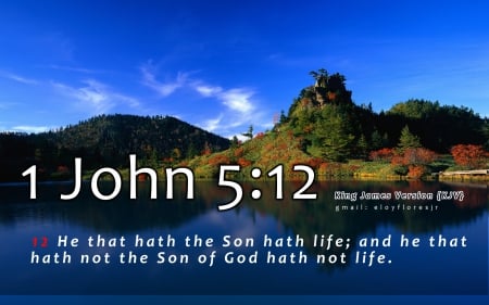 John 5:12 - bible verse wallpaper, john 5, bible verse, bible verse background