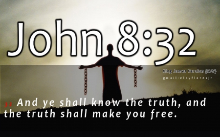 John 8:32 - bible verse wallpaper, john 8 32, bible verse, bible verse background