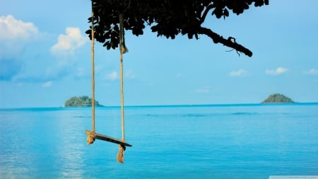 Relaxing Sea Swing - swing, sea swing, seaside, Relaxing Sea Swing