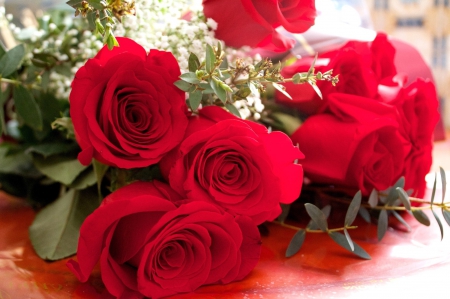 *** Red roses *** - red, flower, roses, flowers, bouquet, nature