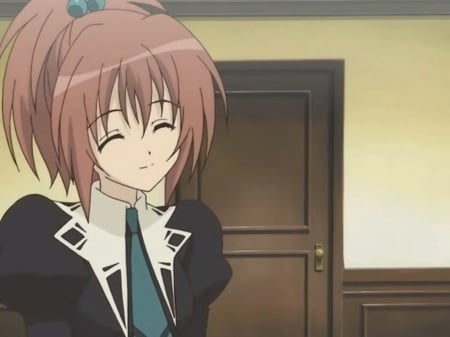 Aoi Nagisa - pretty, anime, aoi nagisa, kawaii, female, nagisa, long hair, happy, strawberry panic, nice, anime girl, hot, girl, lovely, brown hair, sweet, aoi, smile, cute, adorable, sexy